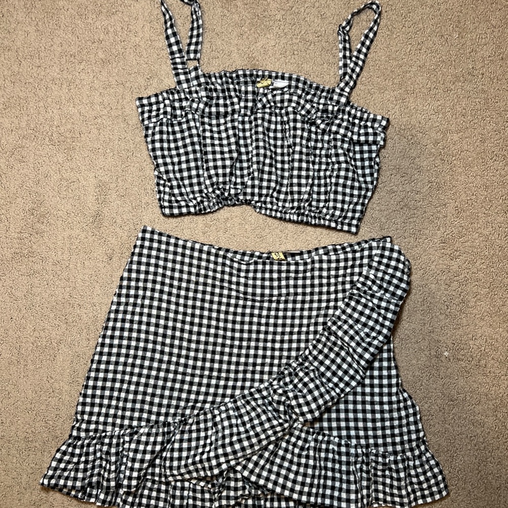 Checkered 2 piece set